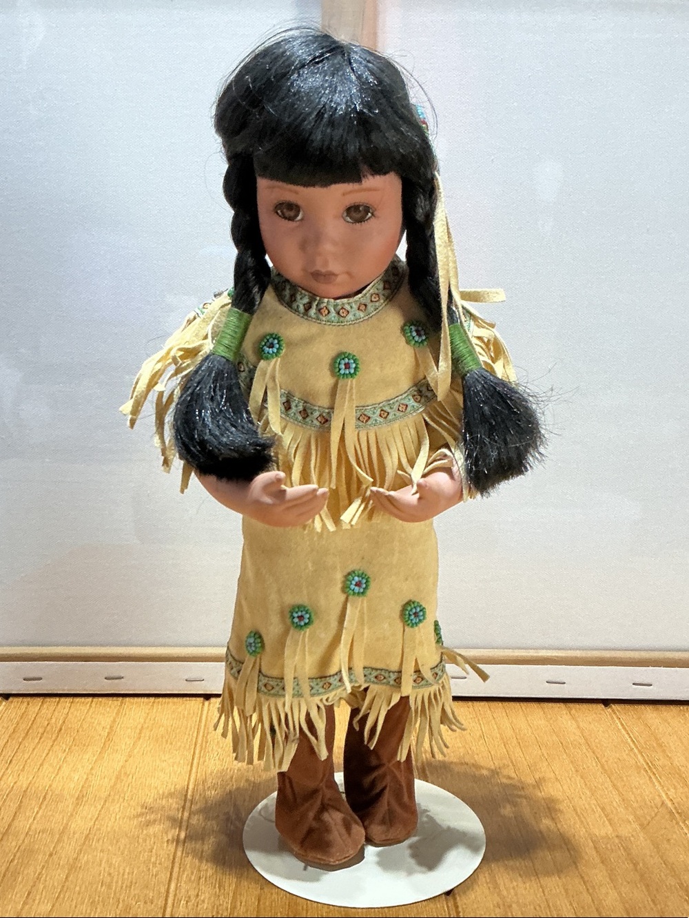 Danbury Mint “Gentle Shepherd” design by G Perillo Porcelain Doll 13”